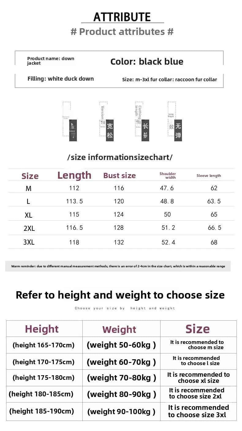 Fashion Winter Jacket for Man Down Coat jacket Parka Men's winter padded jackets Fur Collar Hooded Warm Long Padding HXY291