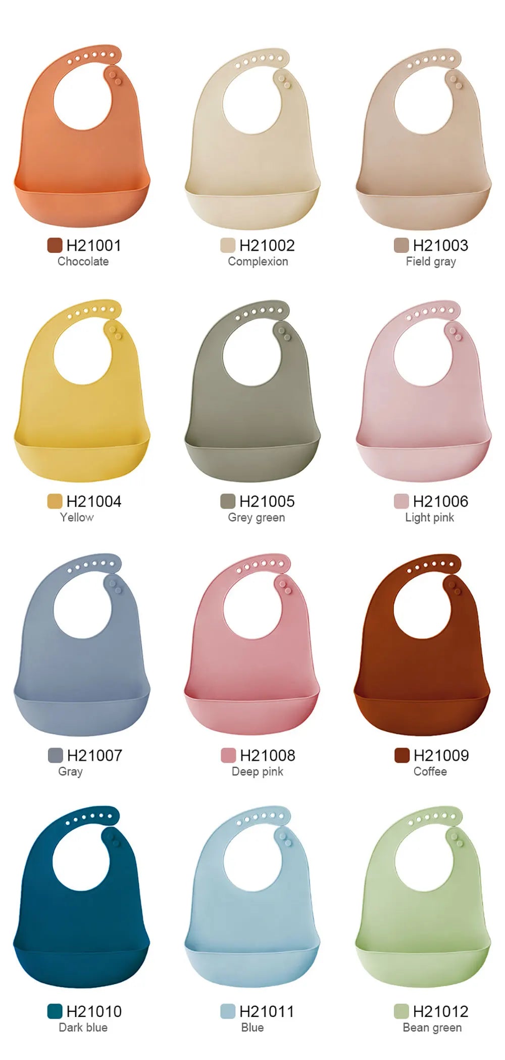 Silicone world Waterproof Silicone Bibs Baby Kids Stuff Kids Bib Aprons Girl Boy Adjustable Soft Silicone Bib Baby Feeding Stuff - AMULET RING STORE
