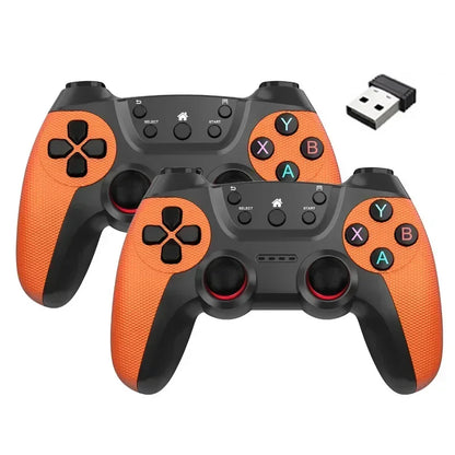 2Pcs Wireless Controller For PC Wireless Game Controller Hand Joystick For Television Computer Androids PC 2.4G Gamepad Remote - AMULET RING STORE