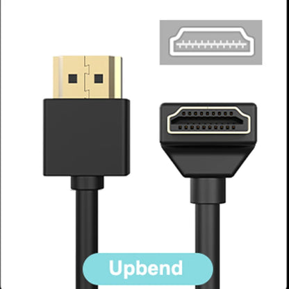 90 Degree HDMI 2.0 Cable - Graphene Enhanced for Space-Saving Installations | 8K, 3D & High Refresh Rate Aux Cable Hdmi Cable - AMULET RING STORE