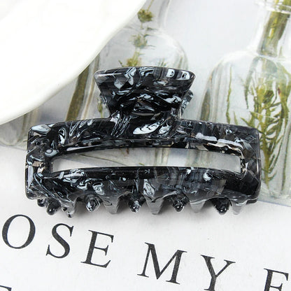 Mini Women's Hair Clips Colorful Geometric Hollow Crab Claw Clip Acetate Leopard Print Fashion Girls Hairpin Hair Accessories - AMULET RING STORE