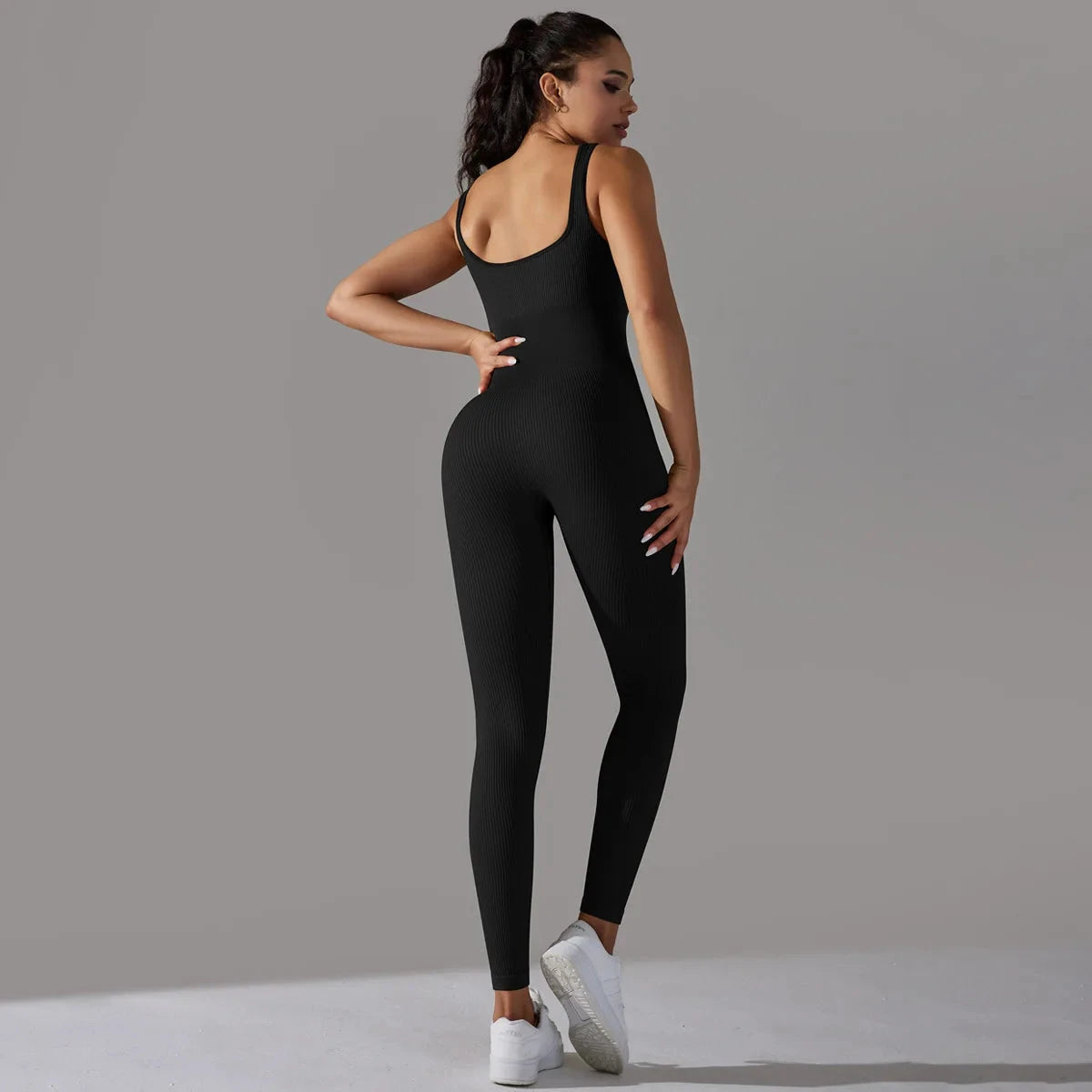 Sport Suit Yoga Outfits Set Clothes Fitness Jumpsuit Sportswear For Women Gym Running Training Athletic Suit Wear For Female D43