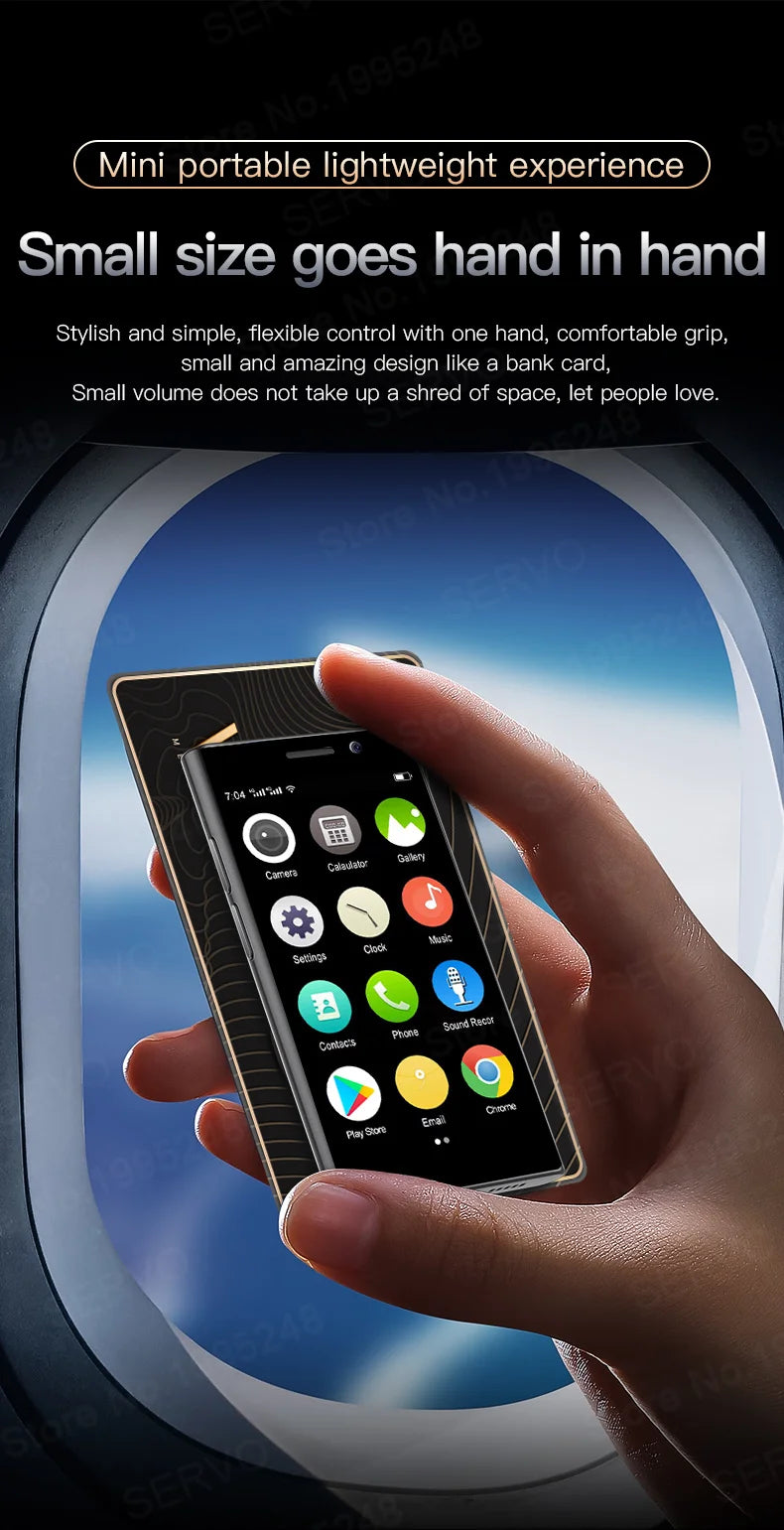 2024 New SERVO S24 Mini 4G Global Smartphone Android System Google Store 2000mAh Facial Unlock Small Smartphones Latest Upgrade - AMULET RING STORE