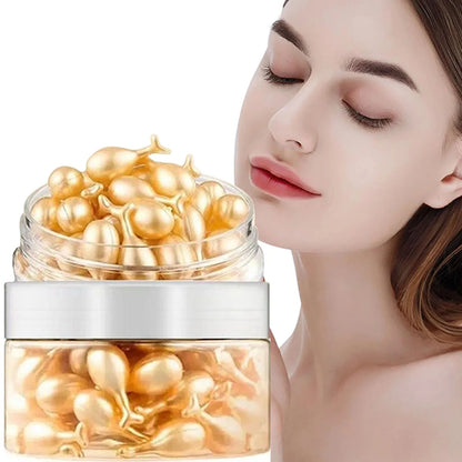 50Pcs Collagen Face Care Capsules Serum Spot Acne Wrinkle Remover Firming Whitening Hyaluronic Acid Essence Skin Care New style - AMULET RING STORE