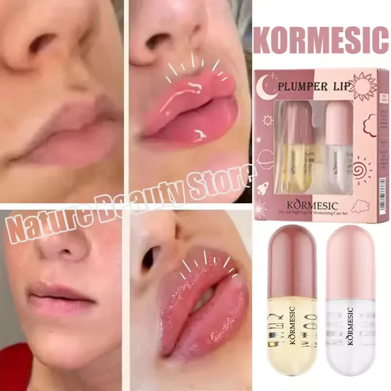 Instant Lip Plumping Essential Oil Nourishing Antiwrinkle Moisturising Sexy Lip Care Ultimate Plumping Lip Gloss Serum Cosmetics - AMULET RING STORE