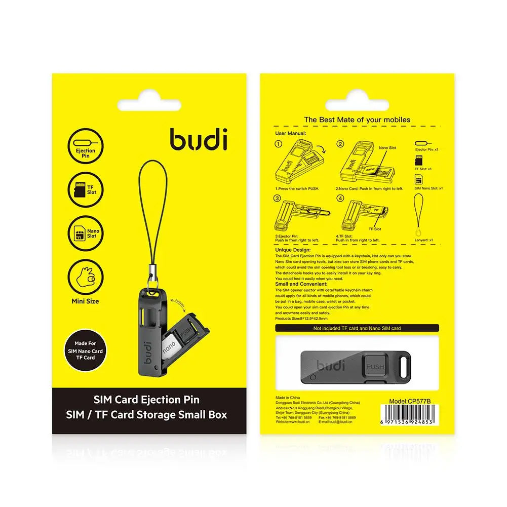 BUDI SIM Card Ejector Tool - Phone Accessory - AMULET RING STORE