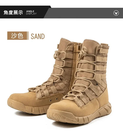 Combat Boot Green Desert Brown Boot Lightweight Training Boots Hiking Boots For Man Tactical Boots Bota Masculina