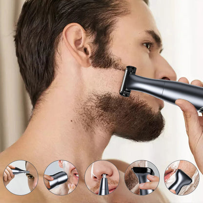 Sejoy 6 in1 Female Electric Epilator Body Hair Trimmer for Men Multifunctional Nose Trimmer Beard Ear Eyebrow Trimmer Shaver - AMULET RING STORE