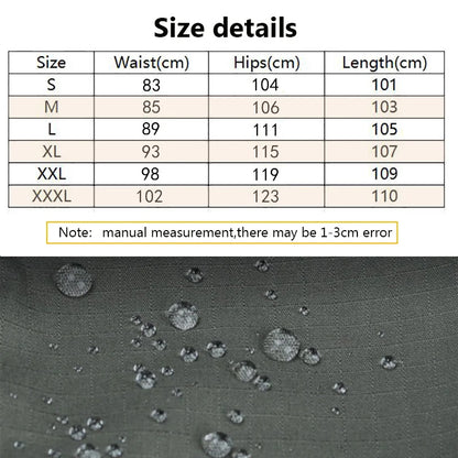 New Tactical Work Pants Men Outdoor Cargo Trousers Multi-pocket Waterproof Pant Autumn Spring Outdoor Workwear Hiking Trousers