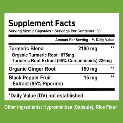 Ginger Root, Black Pepper Extract, Supports The Immune System, Digestive System, Cardiovascular Health, Balances Blood Sugar