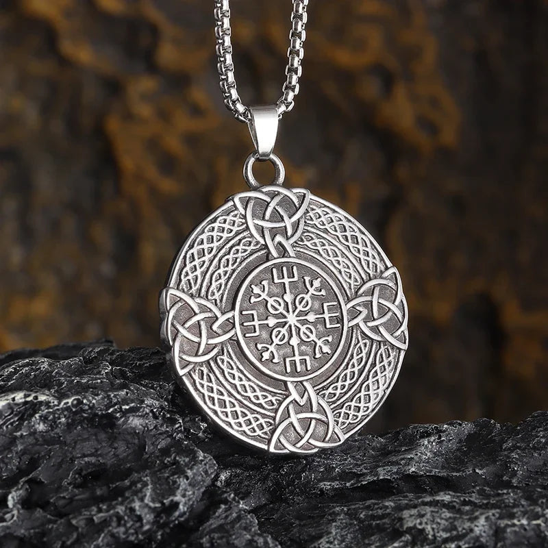 Retro Fashion Seven Angels Magic Circle Solomon's Seal Necklace Pendant AMULET RING STORE