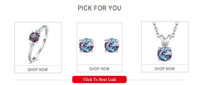 ALLNOEL 0.5ct Lab Created Alexandrite Pendant Necklace for Women 925 Sliver Color Changing Gemstone June Birthstone Wedding Gift