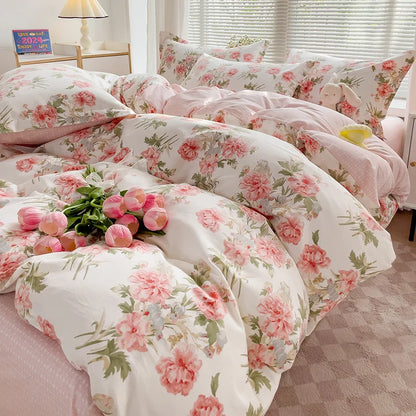 100% Cotton Bedding Set Duvet Cover Set 1 Quilt Cover 2 Pillowcases No Sheet- Ultra Soft Breathable Hypoallergenic - AMULET RING STORE