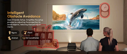 XGODY 4K Native 1080P AUTO Focus WiFi6 Android 11 Projector 500 ANSI HD Home Theater Cinema for Home