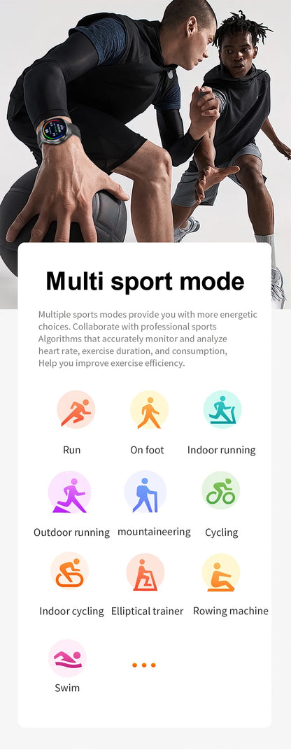 LIGE New Smart Watch Men 1.52 inch Full touch Screen Bluetooth Call Heart Rate Waterproof Men SmartWatch For GPS Sport Tracker - AMULET RING STORE