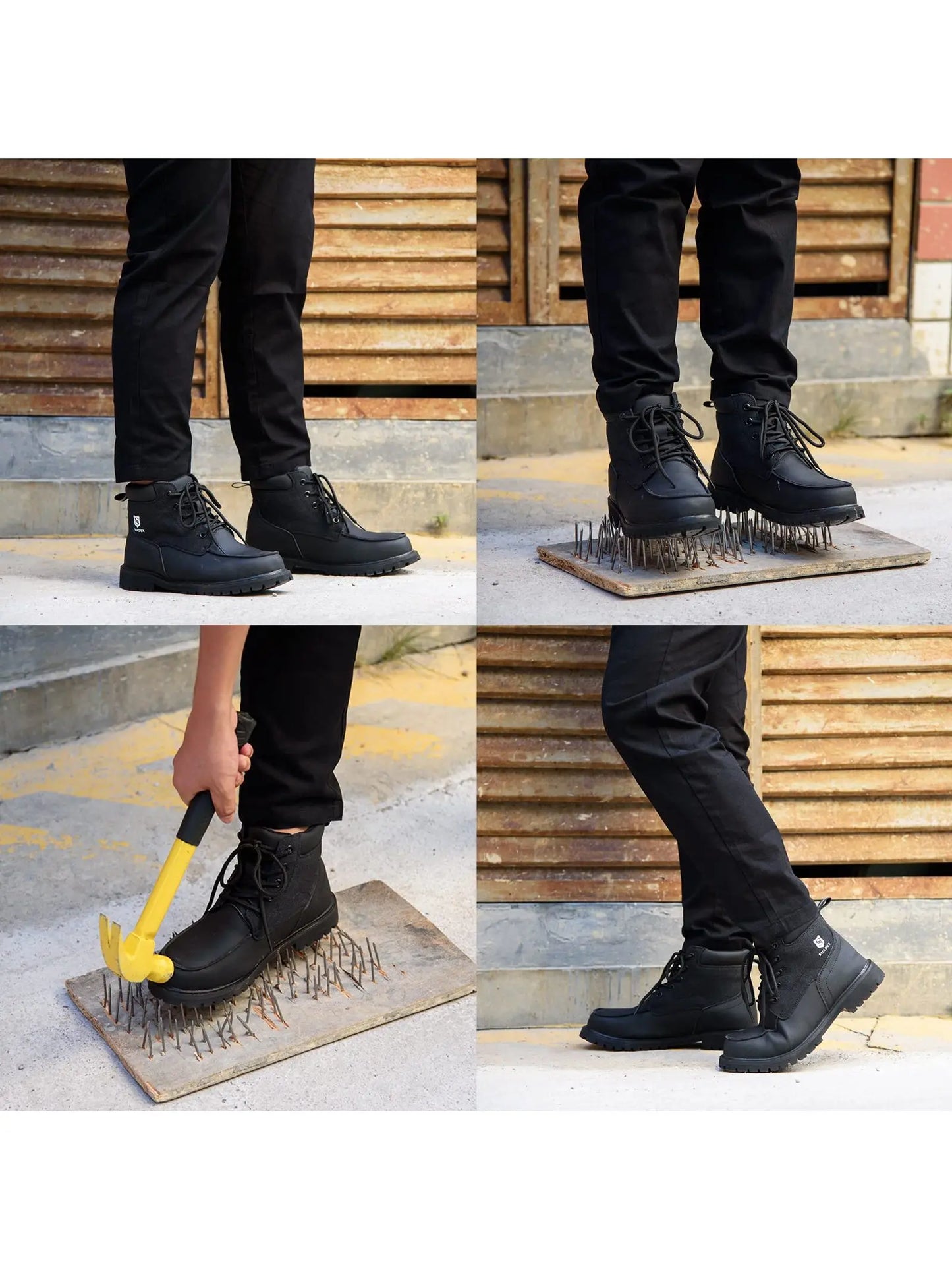 SUADEX Steel Toe Boots for Men Women Waterproof Indestructible Work Safety Boot Outdoor Protection Construction Shoes - AMULET RING STORE