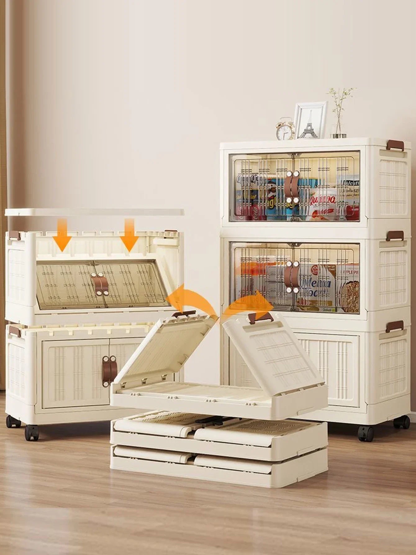 Multifunction Dustproof Wardrobe Large Capacity Folding Storage Cabinet Sundries Storage Box - AMULET RING STORE