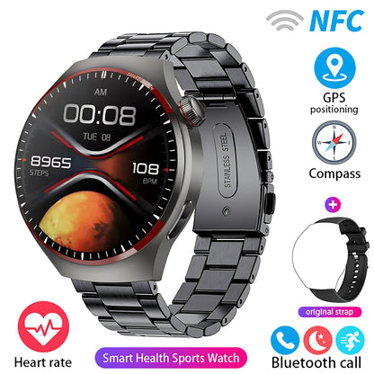 Watch 4Pro NFC GPS Smart Watch 360*360 HD Screen Heart rate Games Blood oxygen SmartWatch IP68 waterproof Sport Watches 2025 New