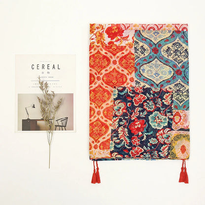 Elegant Floral Printed Hijab Cotton Viscose Tassel Shawl For Woman Fashion Beach Long Scarf Ladies Flower Headscarf 185*100cm - AMULET RING STORE