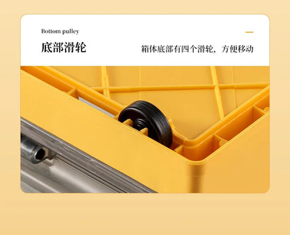 Foldable Storage Trunk Open Storage Box Transparent Storage Bin Home Wardrobe Clothes Organizer Large Capacity Sundries Box - AMULET RING STORE