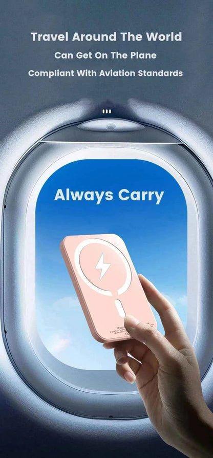 20000mAh Magnetic Power Bank Wireless PD 22.5W Fast Charger