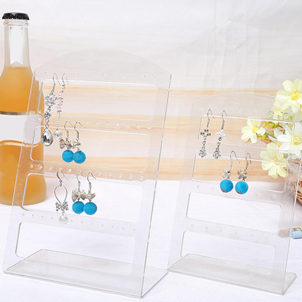24/48 Holes Earrings Display Stand Holder Jewelry Show Rack Acrylic Organizer - AMULET RING STORE
