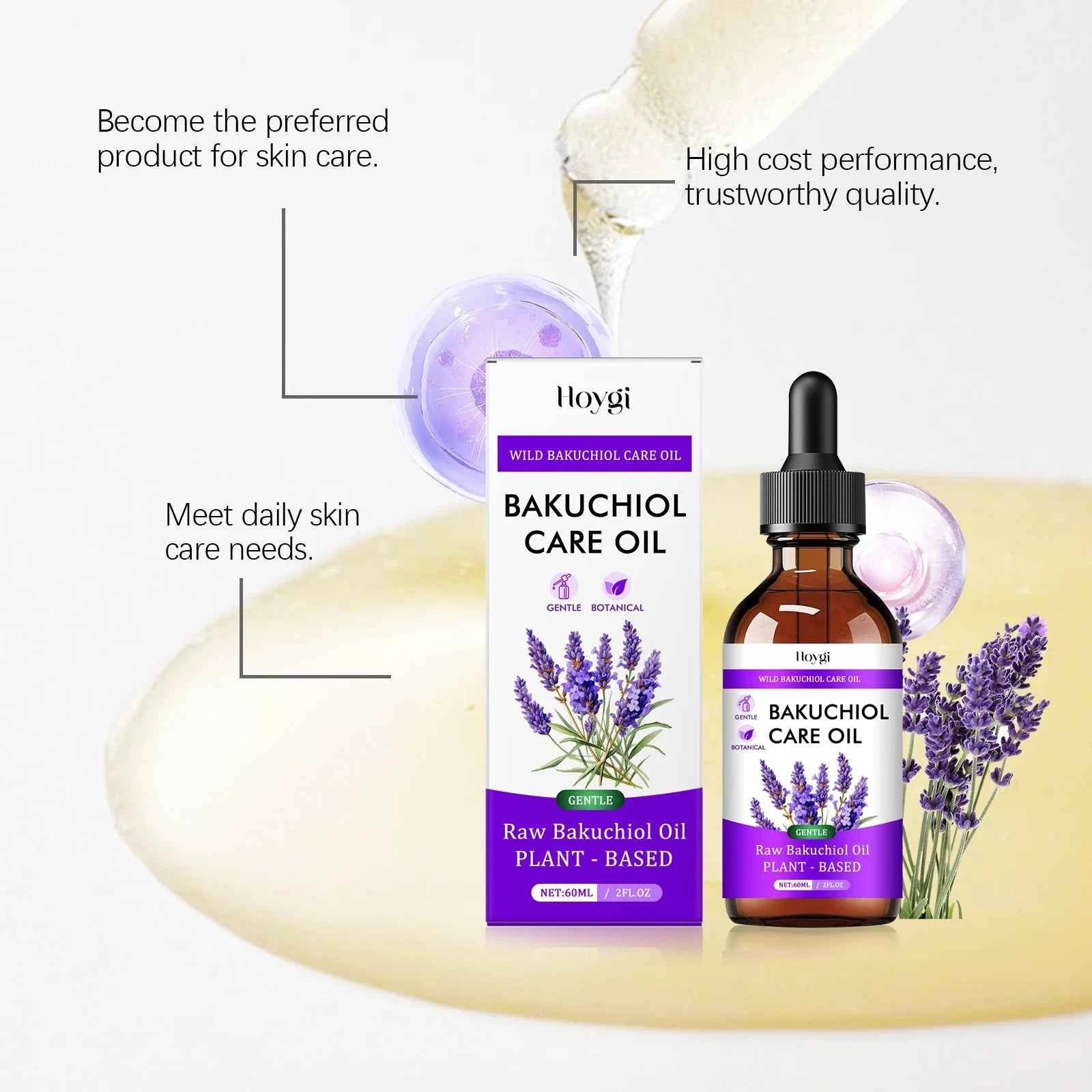 Bakuchiol Essectial Oil Relaxing Fade Fine Lines Brightening Skin Smoothing Facial Body Skin Care Nourish for Sensitive Skin