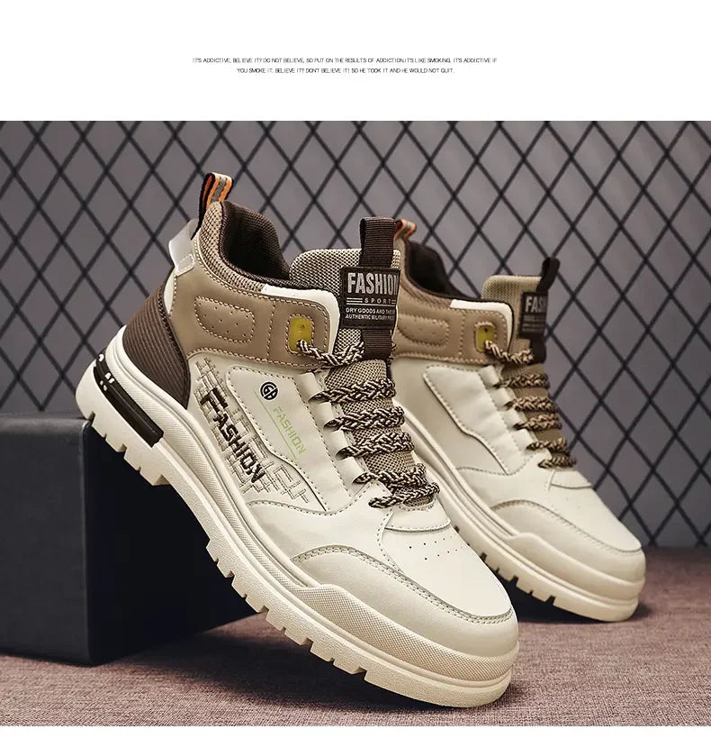 Sneakers Men Casual Autumn Vulcanized Shoes Male Walking Sport Shoes Outdoor Sneakers Male Sneakers Soft Sole Walking Shoes - AMULET RING STORE
