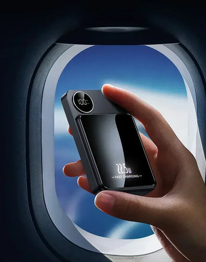 30000mAh MagSafe Power Bank - 15W Magnetic Wireless Charger with PD Fast Charge for iPhone 15/14/13 (Qi-Certified for Android) - AMULET RING STORE