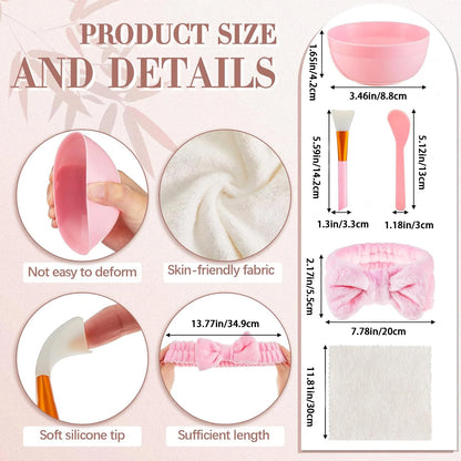 6-18 Sets Kids Pink Spa Party Supplies for Girls Makeup Sleepover Kit Spa Birthday Party Favors Supplies Gift for Children - AMULET RING STORE