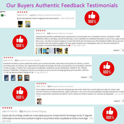 BOYA BY-M1 Condenser Lavalier Lapel Clip-on Microphone 3.5mm TRRS 6M Mic For PC iphone DSLR Camera YouTube Recording Streaming