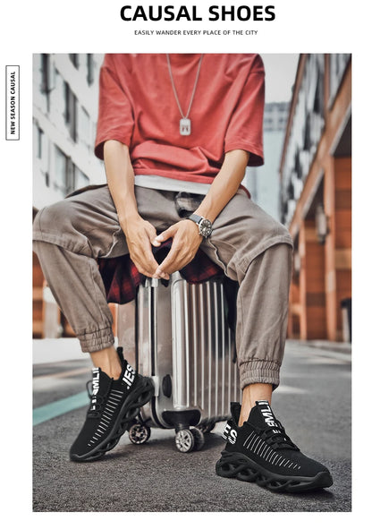 Men Shoes Comfortable Sneakers Breathable Running Shoes For Women Mesh Tennis Sports Shoes Outdoor Air Waling Casual - AMULET RING STORE