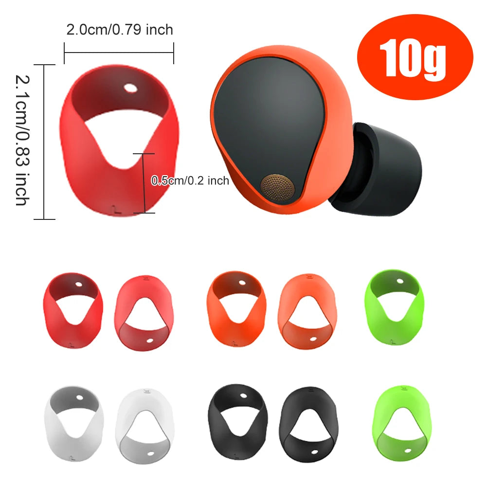 5 Pairs Silicone Ear Tips Cover Accessories Anti-Slip Ear Bud Tips 5 Color Ear Caps Replacement for Sony WF-1000XM5 Headphones - AMULET RING STORE