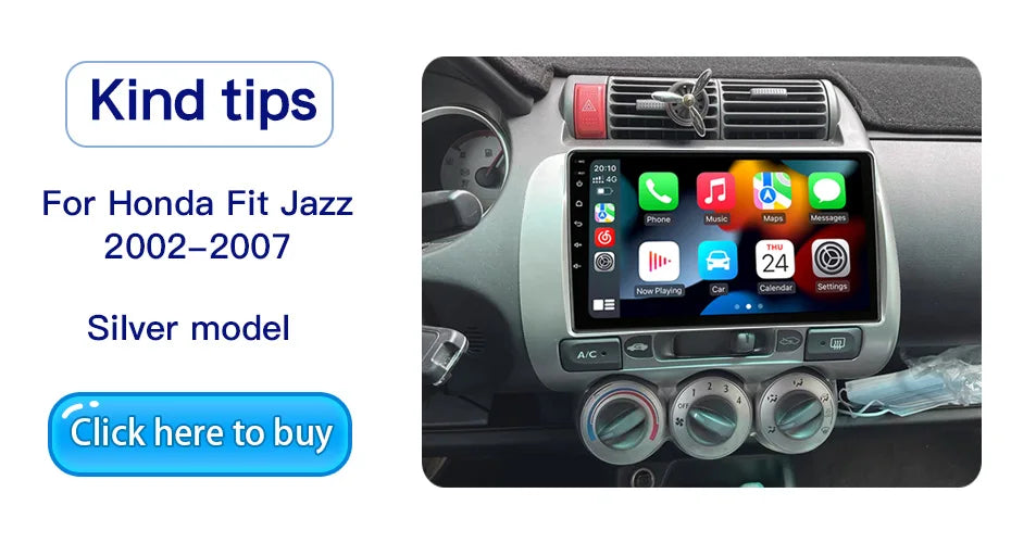 2 Din Android 10.0 Car Stereo Radio Multimedia Video Player For Honda Fit Jazz City 2002 2003 2004 2005 2006 2007 GPS Navigation - AMULET RING STORE