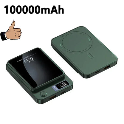 Magnetic Power Bank 30000mAh 15W Wireless Fast Charger for iPhone 15 14 13 Samsung S22 S23 Xiaomi Portable Battery Powerbank - AMULET RING STORE