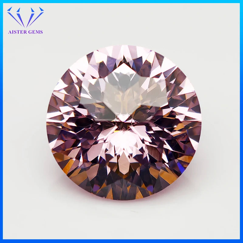 New 5A Quality Round Colored Empire Cut Cubic Zirconia Stones Loose Gemstone for Jewelry Making