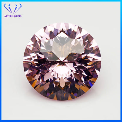 New 5A Quality Round Colored Empire Cut Cubic Zirconia Stones Loose Gemstone for Jewelry Making