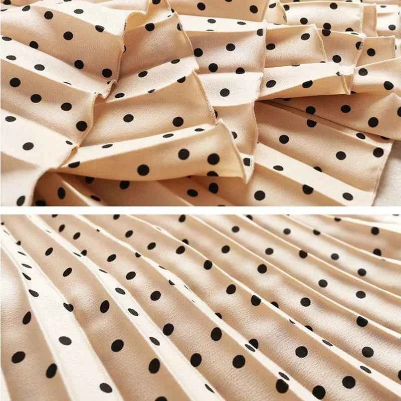 Pleated Skirts Women Spring Autumn Skirt High Waist Print Midi Skirts Womens Velvet Skirt Maxi Long Skirts Femme Faldas Mujer