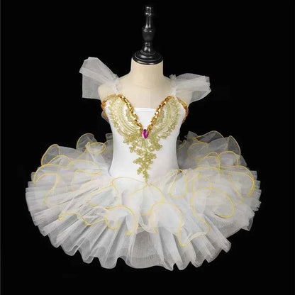 Fashion Children's Day Ballet Dance Dress Girl Tutu Mesh Princess Performance Kids Clothes Stage Summer Dresses Girls Vestidos