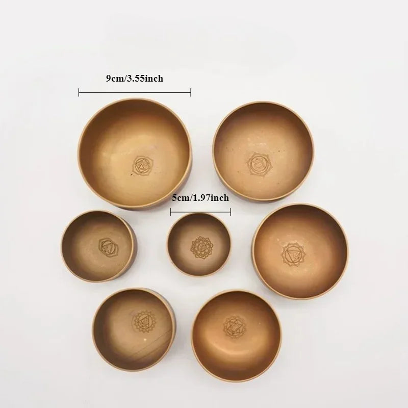 Singing Bowl Meditation Accessories Therapeutic Original Buddha Tibetan Bowls Sound Therapy Musical Percussion Instruments - AMULET RING STORE