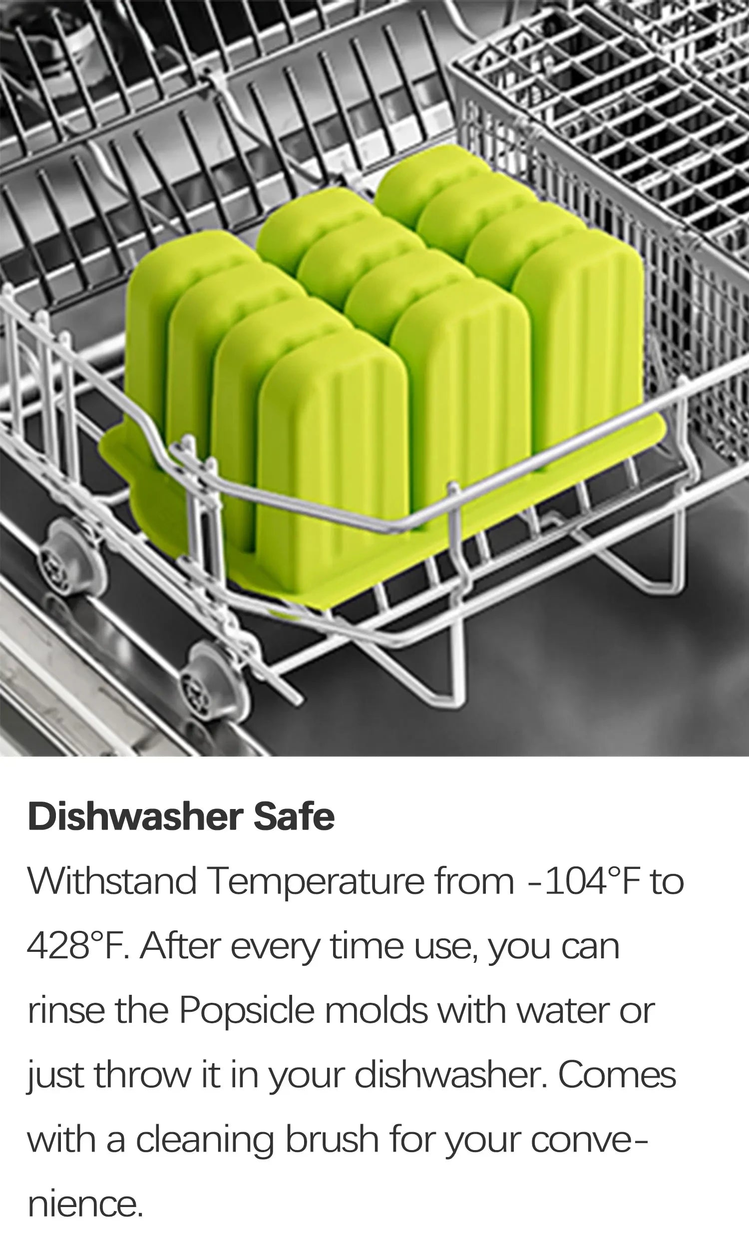 Summer DIY Ice Cream Tools With Wooden Sticks Silicone Popsicle Molds Set Kitchen Accessories Quench Thirst Snacks for Children - AMULET RING STORE