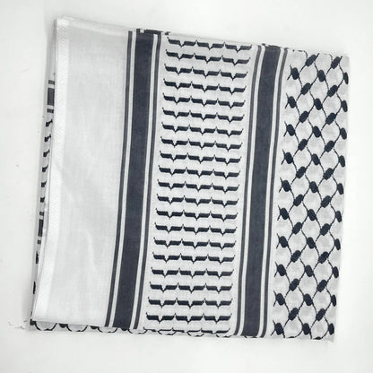 Military Shemagh Tactical Desert Scarf Shemagh Scarf Men Neck Head Wraps for Men Cotton Keffiyeh Arab Wrap with Tassel - AMULET RING STORE