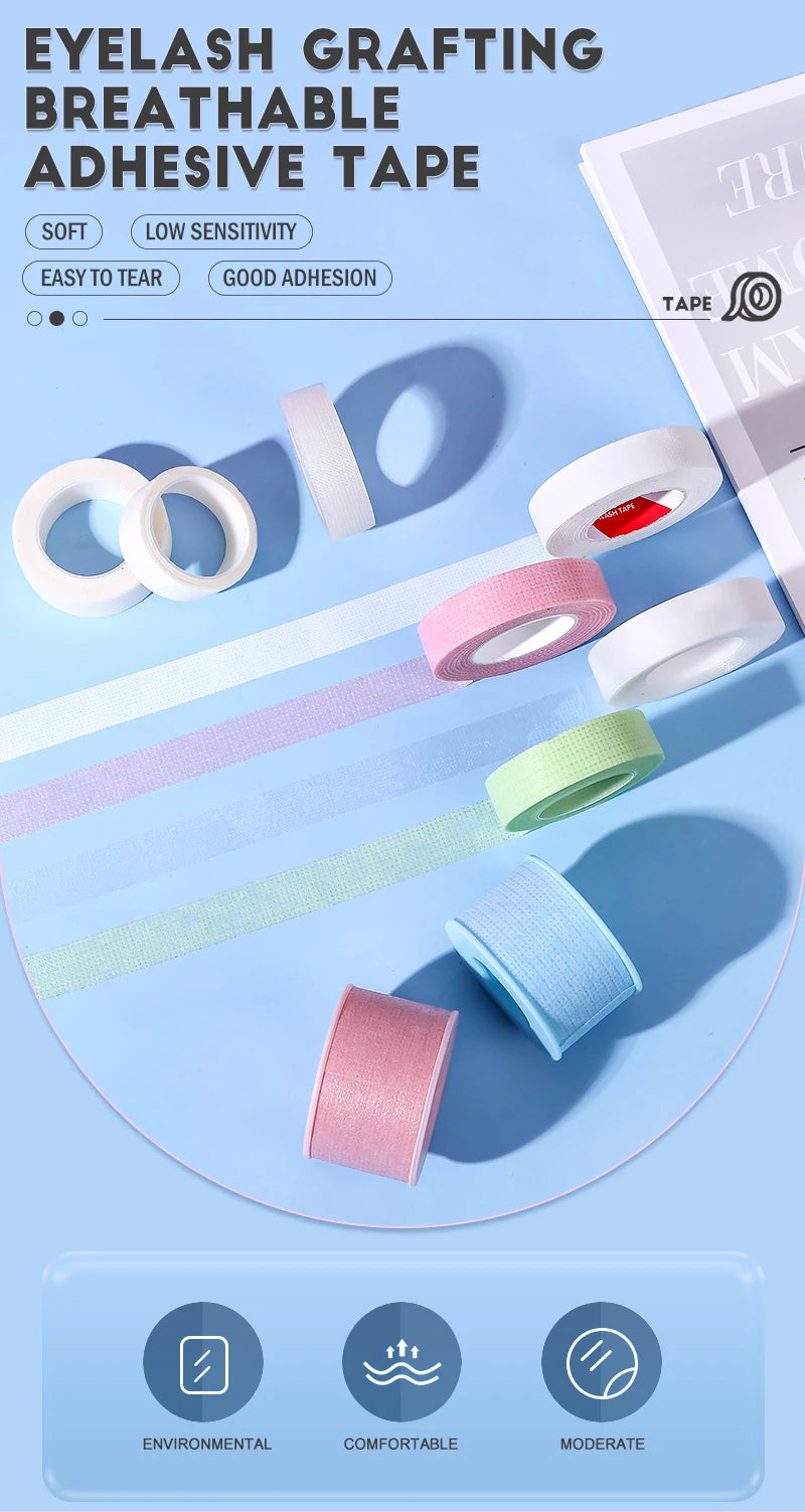 2/4PCS Micropore Eyelash Tape Lashes Lifting Tapes Under Eyes Breathable Easy To Tear Medical Tapes Eyelash Extension Supplies - AMULET RING STORE