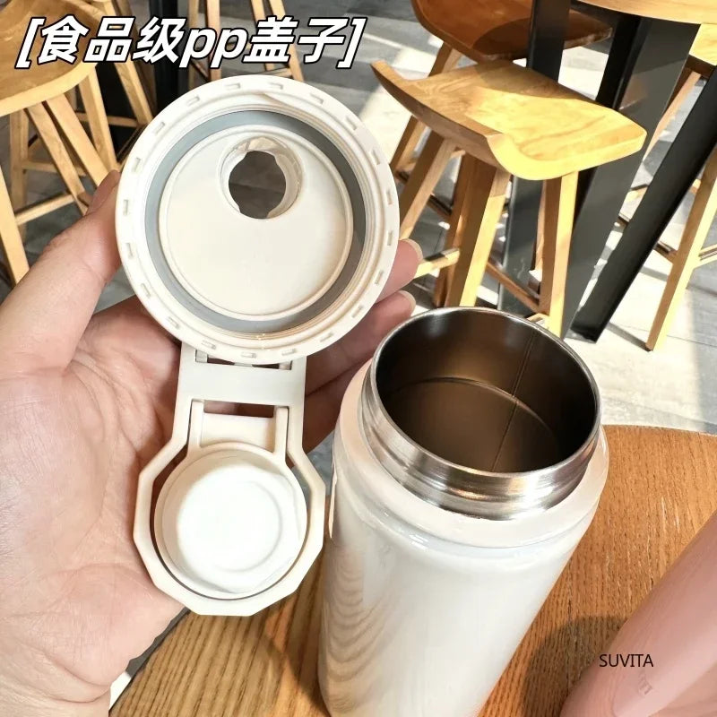 Tyeso Stainless Steel Thermos Water Bottle Portable Sport Vacuum Flask Keeps Cold and Heat Thermal Mug Insulated Car Tumbler Cup - AMULET RING STORE