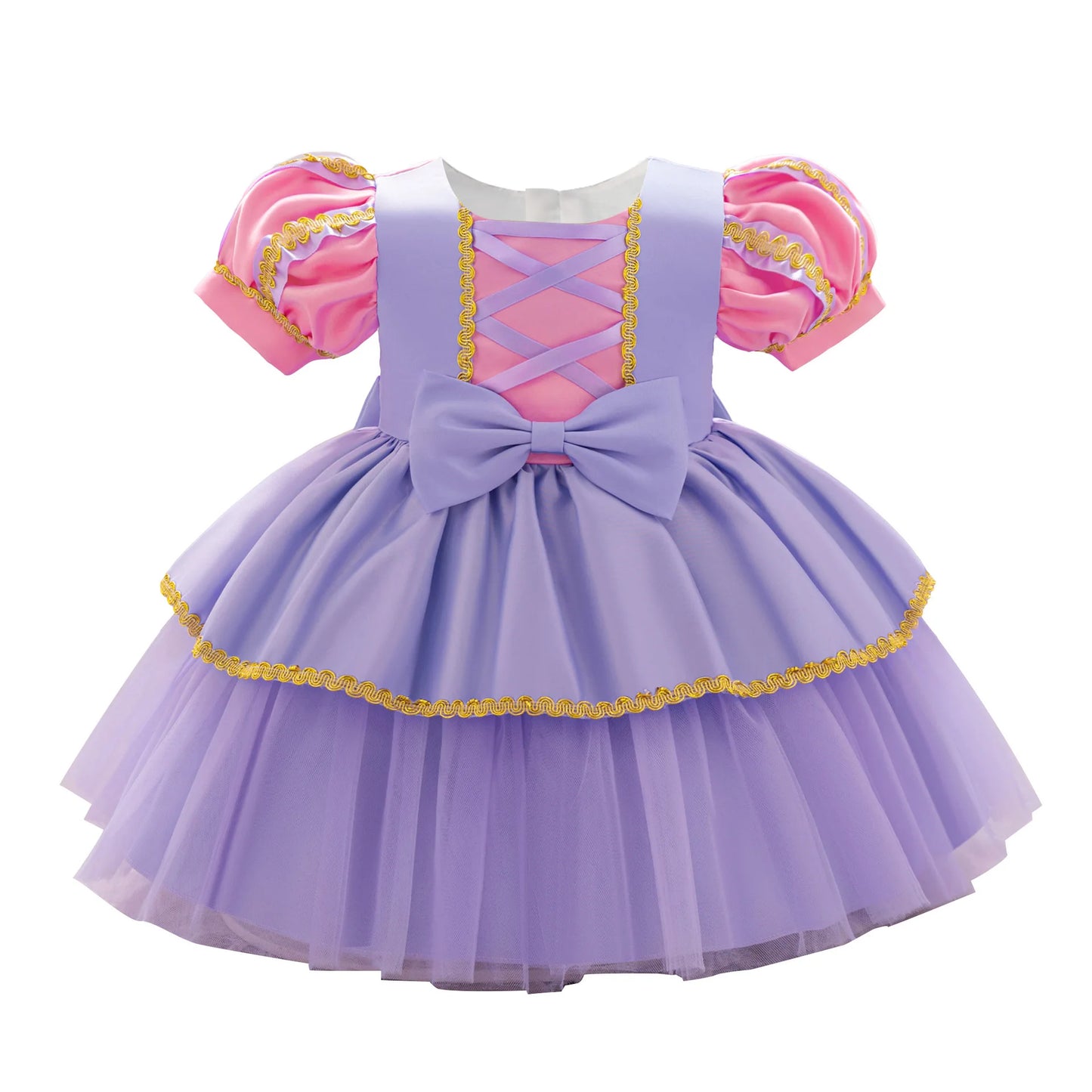 Princess Dress For Toddler Little Girl Luxurious Bow Gown Kids Birthday Party Clothes Halloween Carnival Children Princess Dress