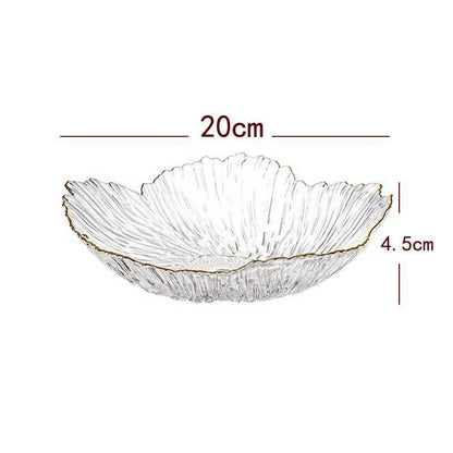 Fruit Basket Plate,Snack Cake Dish Tableware,Round Decorative Glass Fruit Plate Bowl,Food Storage Basket for Dining Room,Home - AMULET RING STORE