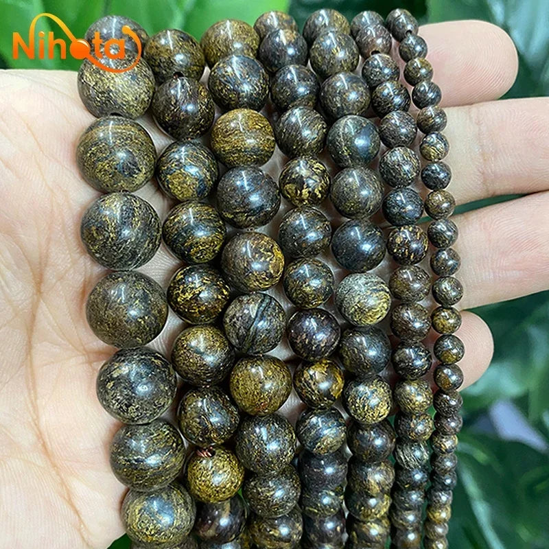 Natural Stone Beads Round Agates Turquoises Amazonite Quartz Lava Tiger Eye Beads