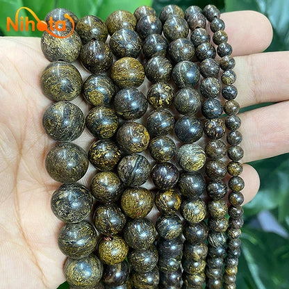 Natural Stone Beads Round Agates Turquoises Amazonite Quartz Lava Tiger Eye Beads