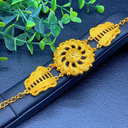 ANIID African Luxury Big Jewelry Set For Women Dubai 24K Gold Color Long Necklace Sets Wedding Party Gifts Wholesale