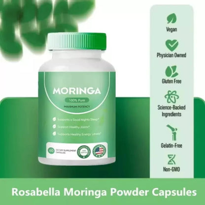 Moringa Capsules for Immune Support and Gut Health, Overall Wellness, Antioxidants - AMULET RING STORE